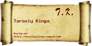 Tarsoly Kinga névjegykártya
